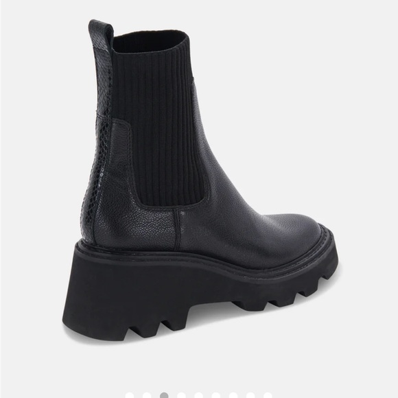 Dolce Vita Hoven H2O leather boot, black, size 7 - Picture 9 of 14